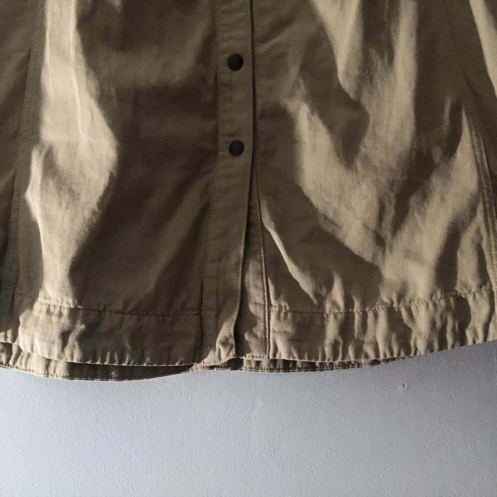 Sezane Clarina Skirt in Safari Beige Size 36 FR Cotton Button Up Midi Skirt - Picture 3 of 16